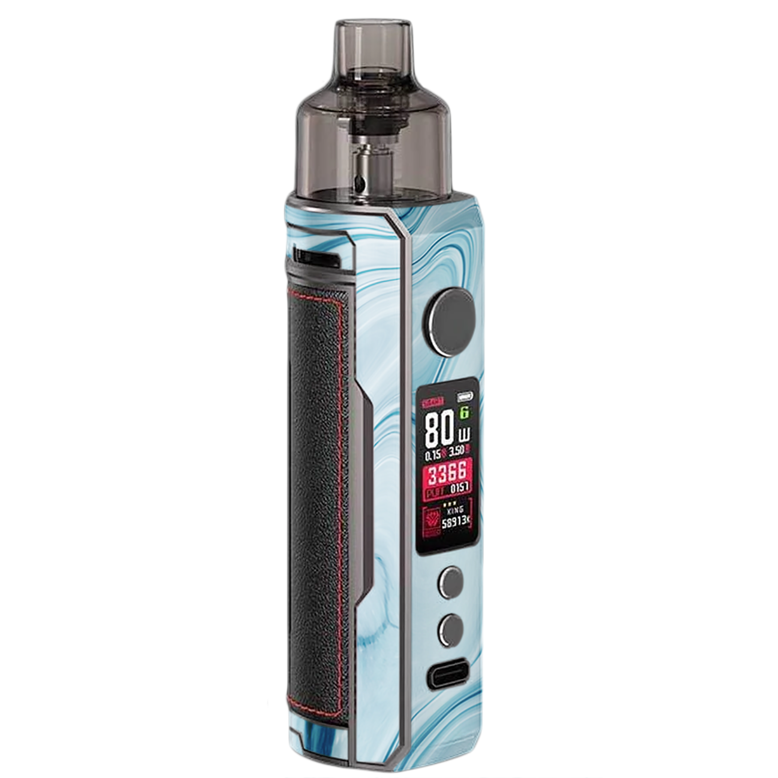 Baby Blue Ice Swirl Marble | Skin For VooPoo Drag X itsaskin.com Baby Blue Ice Swirl Marble | Skin For VooPoo Drag X itsaskin.com