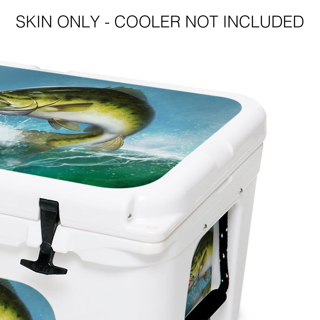 Jumping Bass Fishing | YETI 45qt Cooler Skin