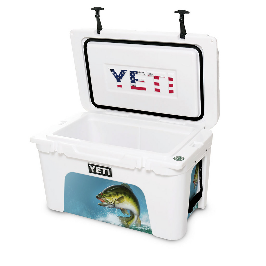 Jumping Bass Fishing | YETI 45qt Cooler Skin