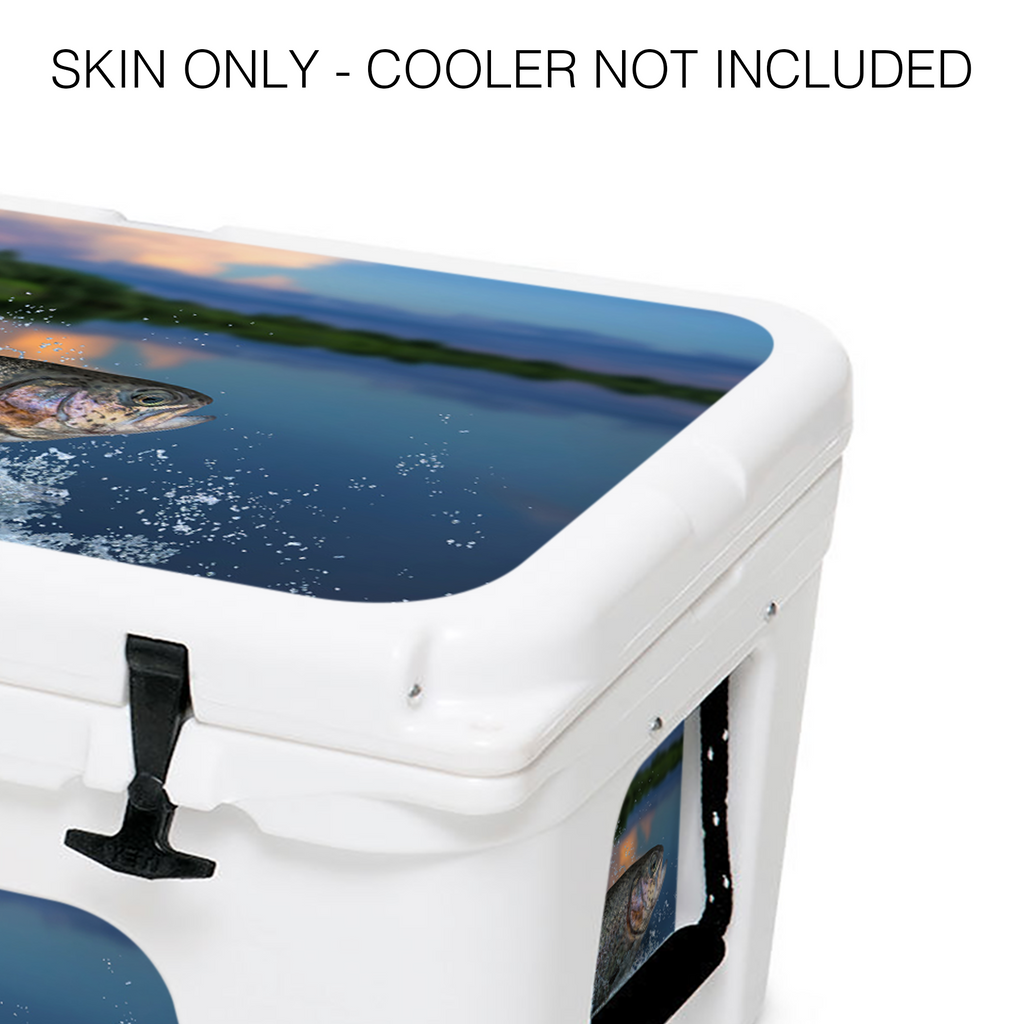 Jumping Rainbow Trout | YETI 45qt Cooler Skin