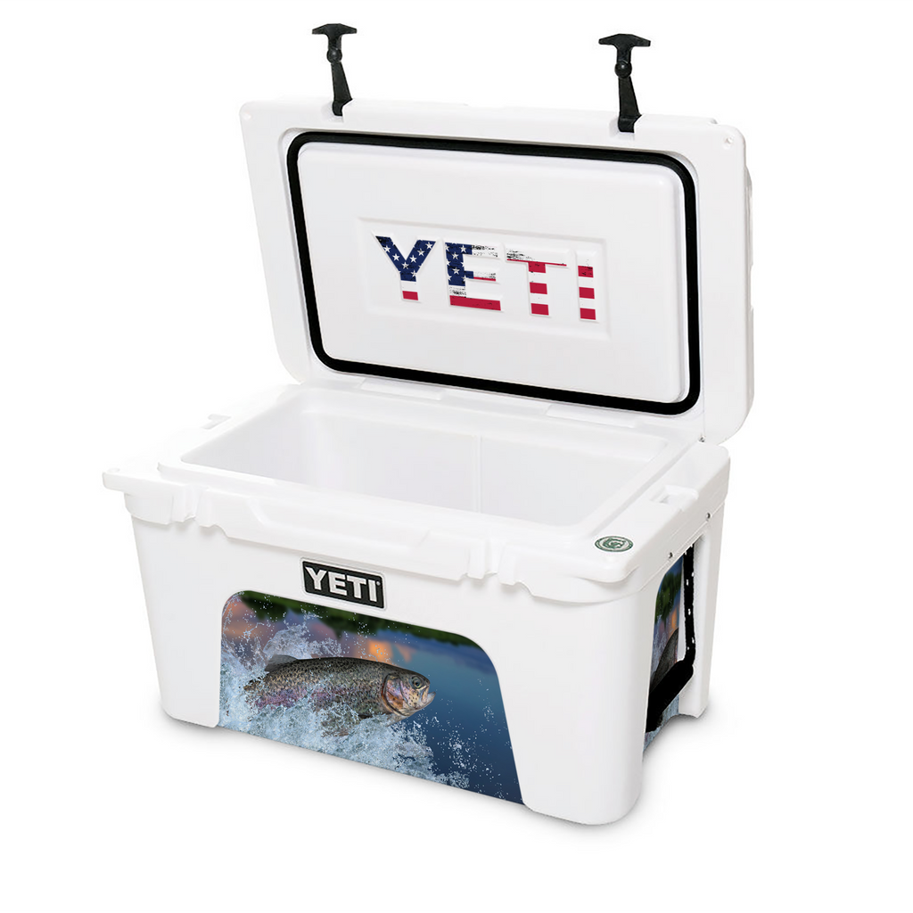 Jumping Rainbow Trout | YETI 45qt Cooler Skin