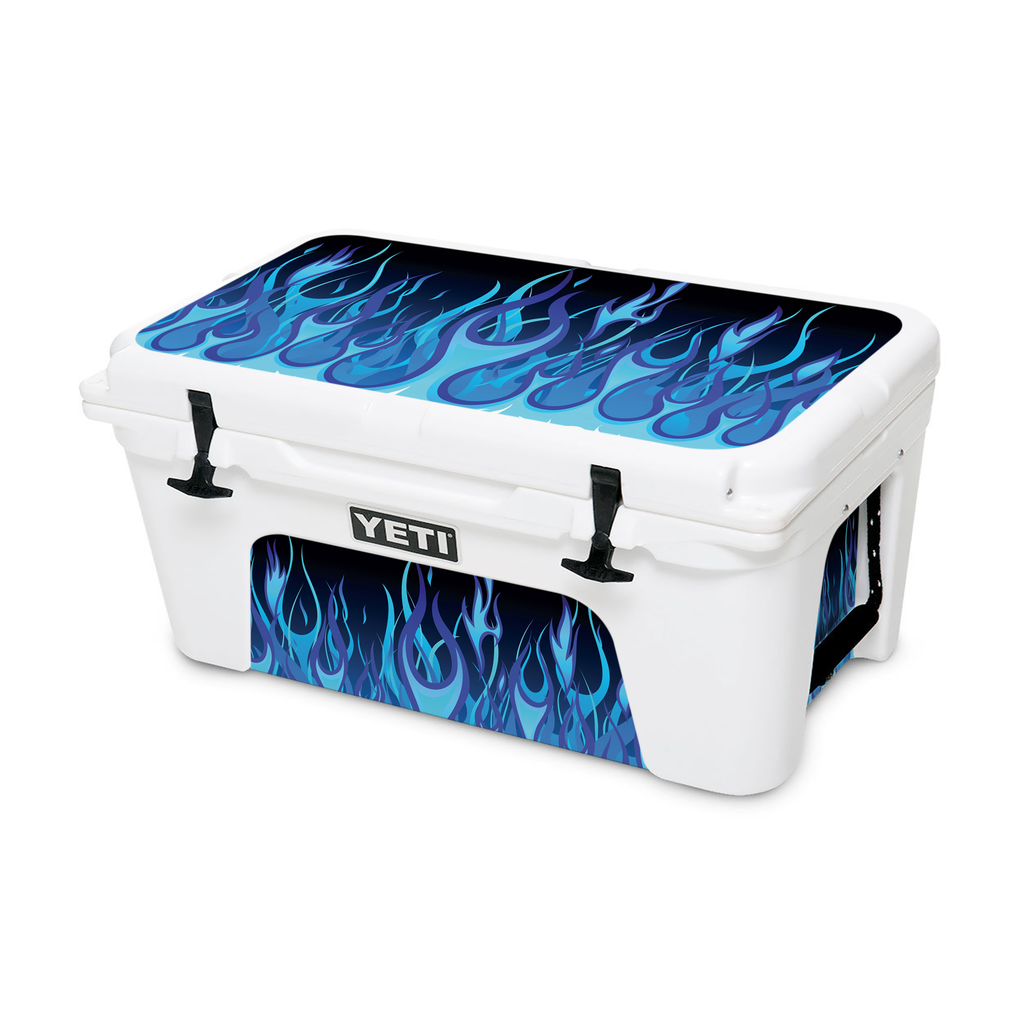 Blue Hot Rod Flames | YETI 45qt Cooler Skin
