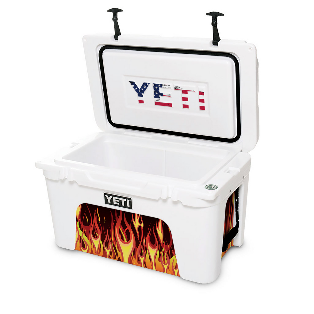 Red Hot Rod Flames | YETI 45qt Cooler Skin