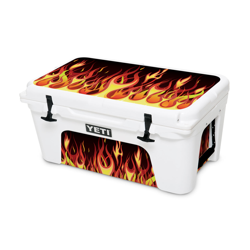 Red Hot Rod Flames | YETI 45qt Cooler Skin