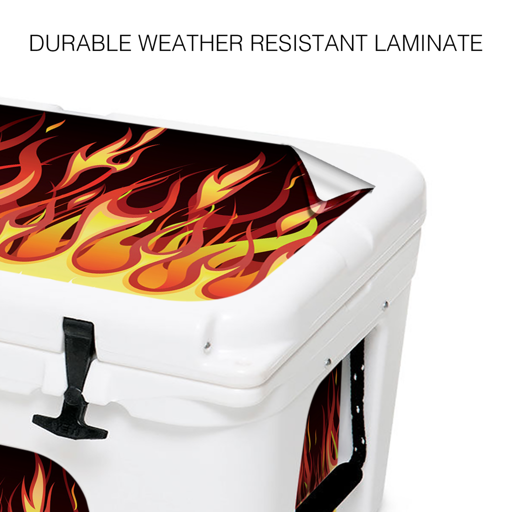 Red Hot Rod Flames | YETI 45qt Cooler Skin