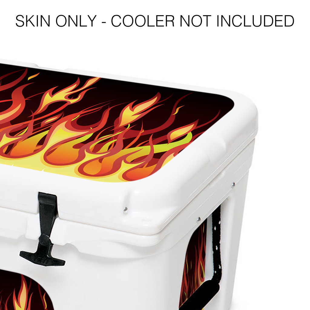 Red Hot Rod Flames | YETI 45qt Cooler Skin