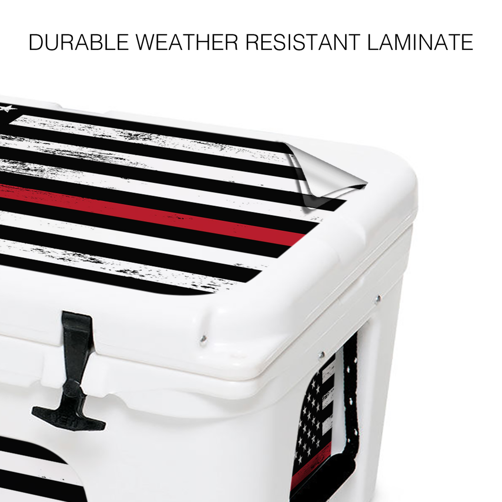 Thin Red Line | YETI 45qt Cooler Skin